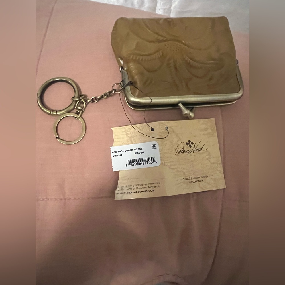 Patricia Nash Large Embossed Leather
Coin Purse/ wallet